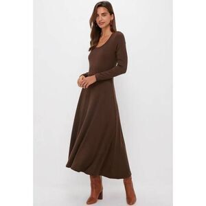 Tuckernuck Chocolate Brown Maxi Dress